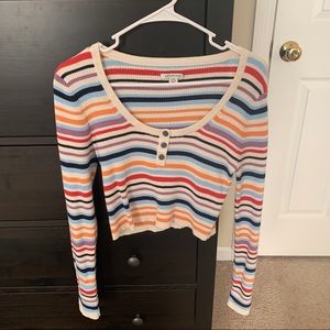 american eagle long sleeve crop top